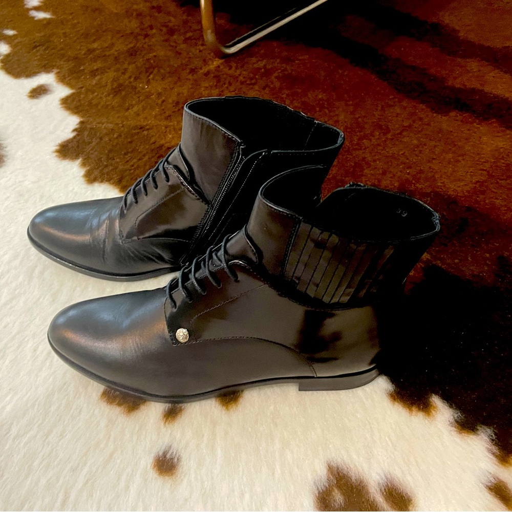Versace leather boots